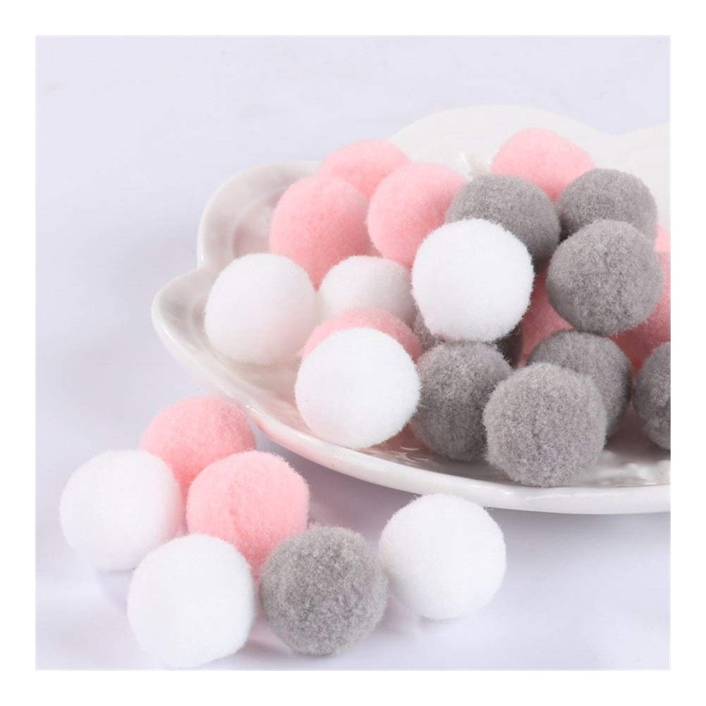 MIYU Mix Pompom Soft Pompones Fluffy Plush Crafts Pom Poms Ball Furball Home Decor Sewing Supplies (Color : 15, Size : 20mm 30pcs)