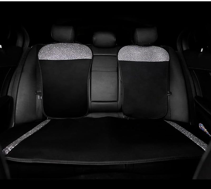 Capa para Banco Dianteiro de Carro com Strass, Tela Respirável e Base Antiderrapante dayutech Branca