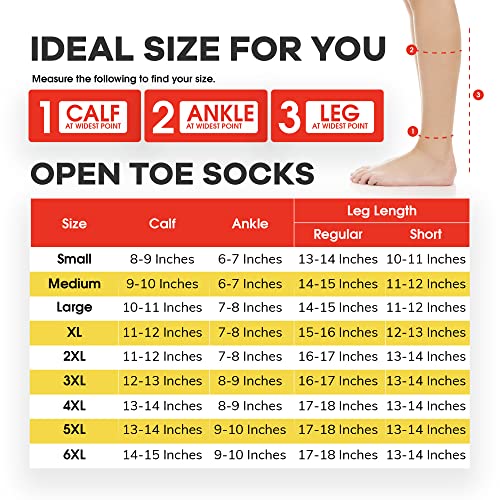 Zipper Compression Socks For Women - Open Toe 15-20 Mmhg Compression Stockings For Men – Easy To Put On Premium Zippered Toeless Compression Socks For Nurses & Running – 4Xl, Beige [1 Pair] #TOP1