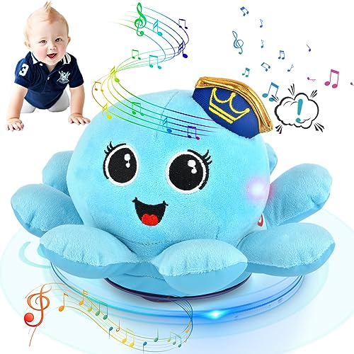 Image of SHAVINGFUN Crawling & Walking Baby Toys with Music & Light, Voice Control Old Baby Toys 24 Months, Infant Tummy Time Toys for 2 Year Old Boy Girl Gifts Infant Toddler Toys Age