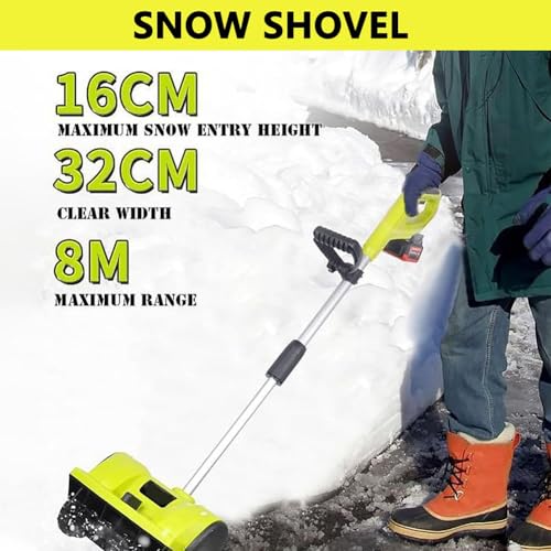 Souffleuse à neige électrique sans fil avec 2 batteries et chargeur inclus - 2