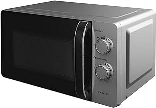 Infiniton MW-HS2070 Microwave, 20 Litres, 700 W, Timer from 0 to 35 Minutes, Defrost Function, Door Opening with Handle, Silver