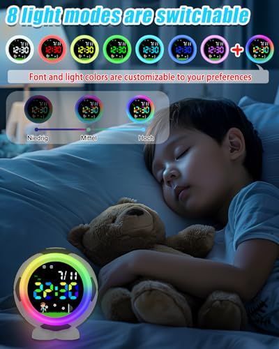 DTKID Soccer Ball Kids Alarm Clock for Boys and Girls Age 4-18 - Image 4