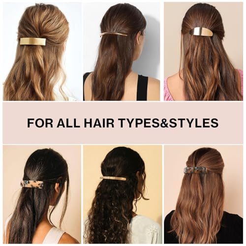 Pinzas de cabello metálicas doradas Ayesha miniatura 2