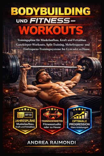 Bodybuilding Und Fitness-Workouts: Trainingspläne für Muskelaufbau, Kraft und Fettabbau Ganzkörper-Workouts, Split-Training, Mehrfrequenz- und Einfrequenz-Trainingssysteme Im Gym oder zu Hause