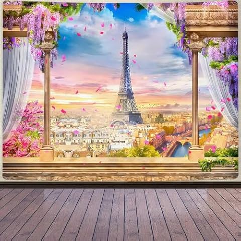 FENDROM Eiffel Tower Wall Tapestry for Home Cover