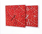 Premium Wanduhr mit bedruckter Fotoleinwand gespannt auf Keilrahmen, geeignet für Kinderzimmer und Allergiker