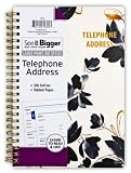 PlanAhead See It Bigger Telephone/Address Book; Large Print with Tabbed Pages (Blue Shibori - Images