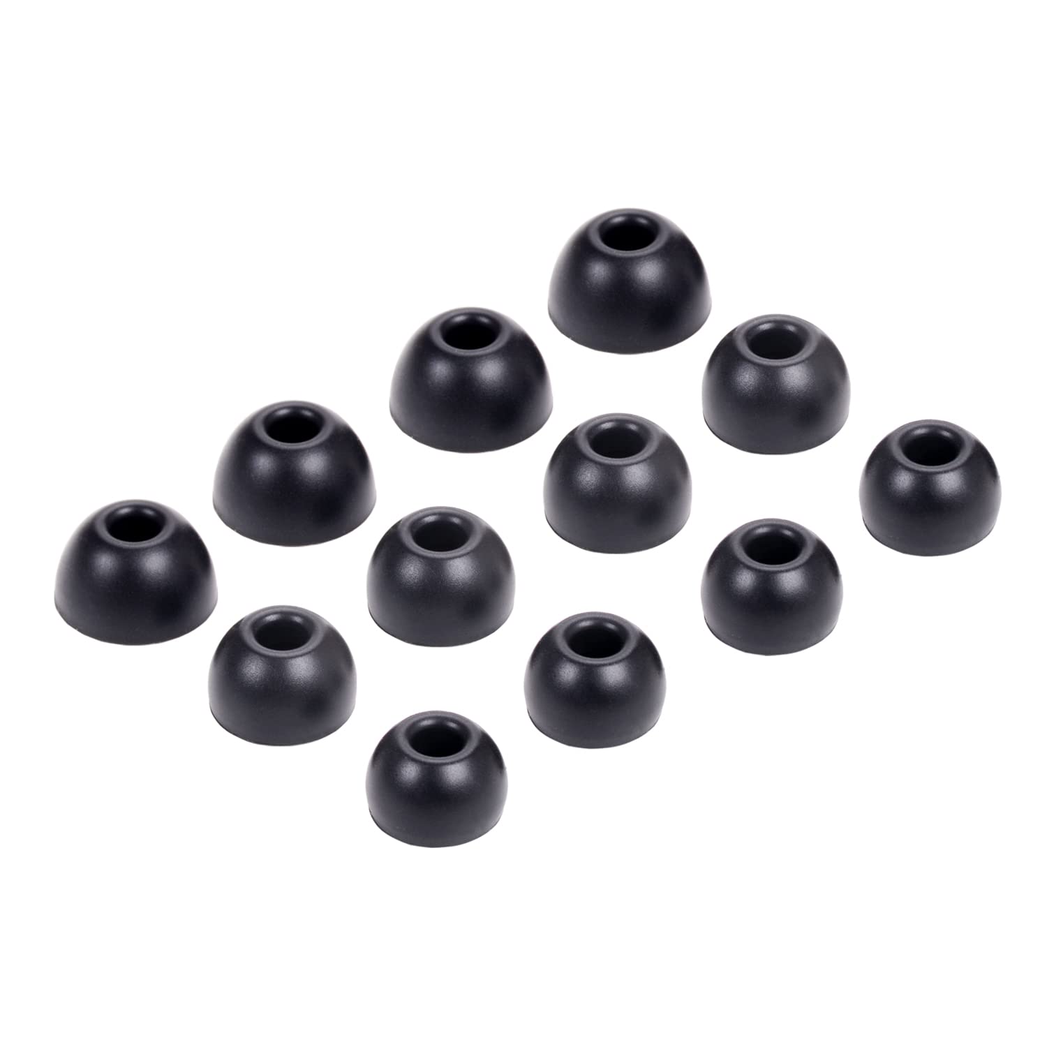 luakesa Replacement Silicone Tips Earbuds Buds Eartips Set for Beats Studio Buds Earphone Headphones,6 Pairs (Black)