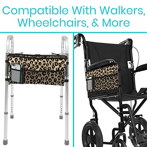 image for Vive Walker Bag - Accessories Wheelchair Basket Pouch (Water Resistant