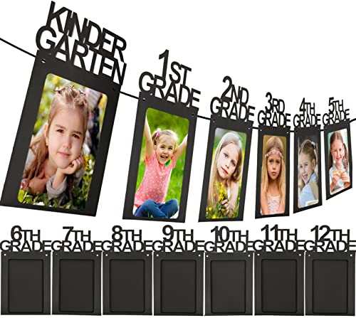 Image of 2023 Graduation Decorations Graduation Photo Banner K-12 for Graduation Party Decor Class of 2023 Decorations 5x7 Paper Photo Frame Graduation Picture Banner for High School 2023 Graduation Party