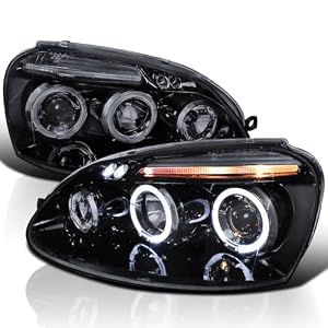 SPEC-D Halo Projector Headlights for MK5 Golf Rabbit & Jetta