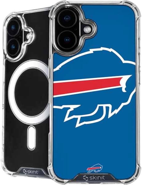 Skinit Phone Case Compatible with MagSafe iPhone 17 - Officially Licensed NFL Buffalo Bills Distressed Design