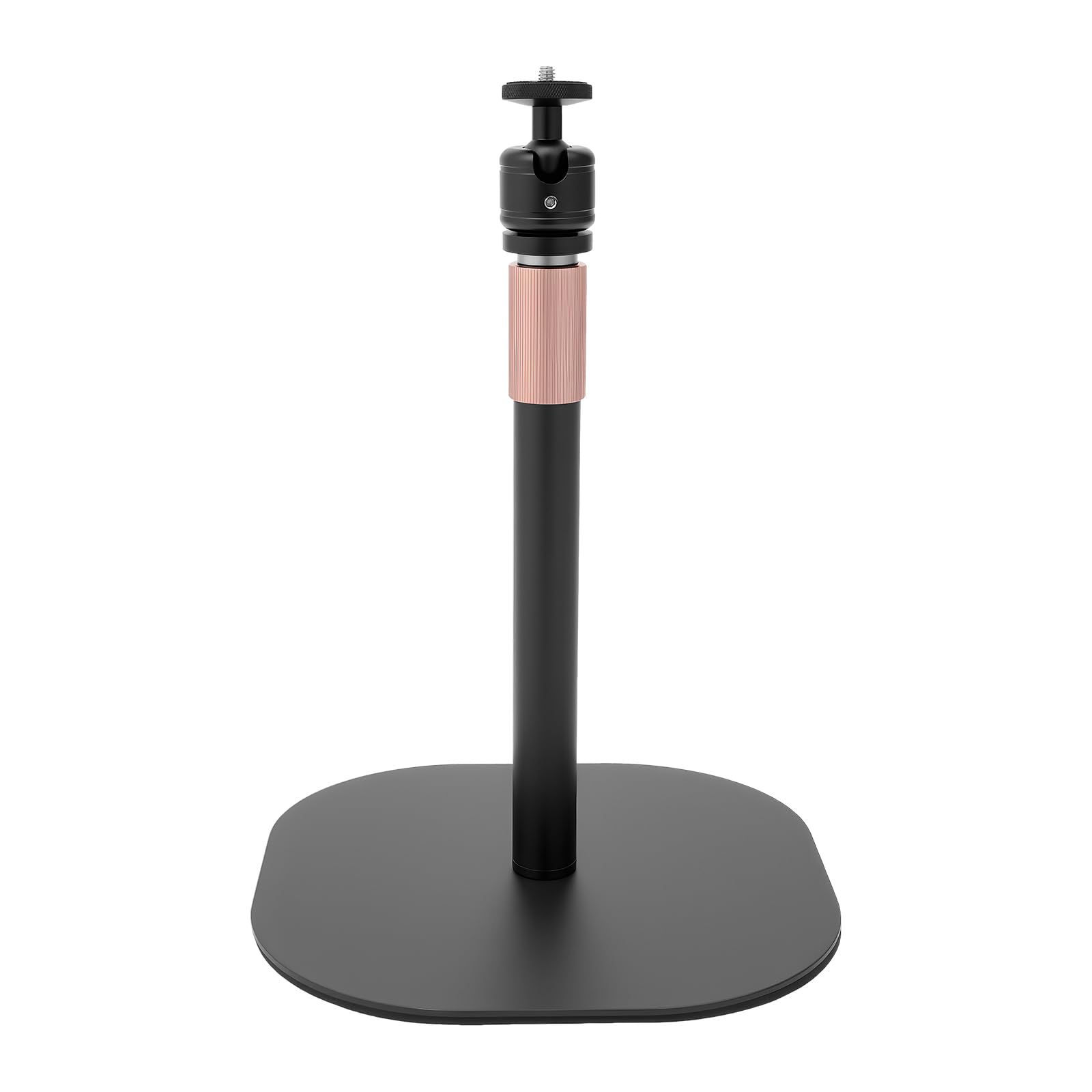 Supporto per proiettore, altezza regolabile 65-120 cm, girevole a 360°, inclinabile, universale con filettatura da 1/4", portata fino a 3 kg, per videoproiettore webcam, nero