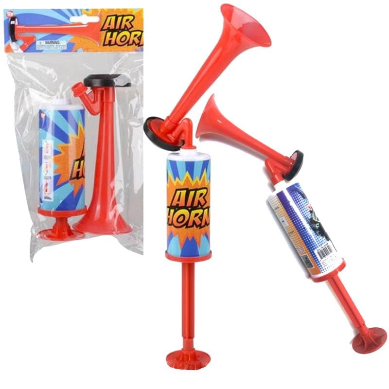 Air Horn Noise Maker Graduation Handpush Horn, Airhorn for Boating Camping Party Supplies Xmas Holiday Celebration Favors Soccer Sports Games