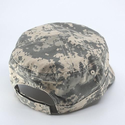Image of The Vintage Year Heavy Stitching Washed Cotton Cadet Hat - Durable Military Baseball Cap for Men & Women, Outdoor Casual Wear