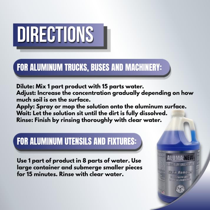 Limpiador y Restaurador de Aluminio Quality Chemical 128 oz 4 pack miniatura 4