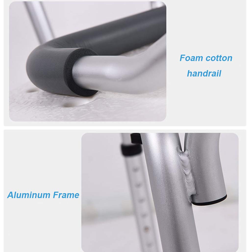 Silla elevadora ergonómica para bañera/Ducha, Asiento de baño con Respaldo de pasamanos, Ayuda para discapacitados, Almohadilla Antideslizante para Las piernas para Ancianos y discapacitados