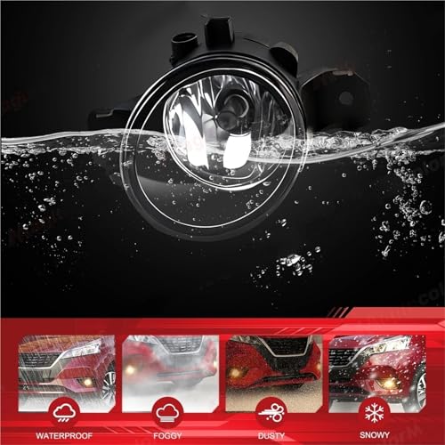 Feux antibrouillard halogènes complets avec câblage relais pour pare-chocs Nissan - 5