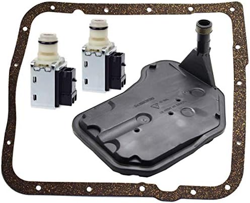 TOPEMAI 4L60E Shift Solenoid and 4L60E Transmission Filter Gasket kit Compatible with Cadillac Buick Blazer Astro Replace 24230298 24208576