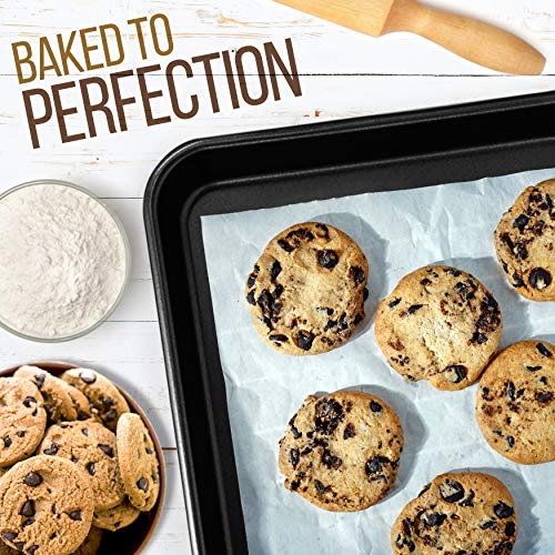 Buy NonStick Cookie Sheet Baking Pans 2Pc. Professional Quality