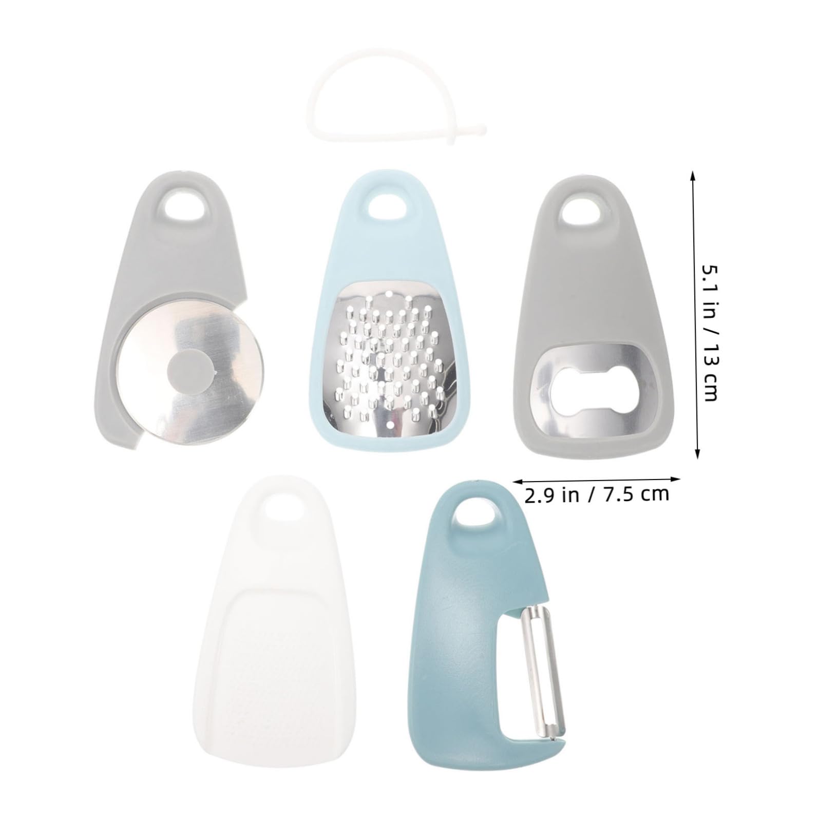 IMIKEYA Utensili da Cucina Multifunzione Affettatrice per Verdure Grattugia per Frutta Pelapatate Apribottiglie Accessori per Cucina Pratica