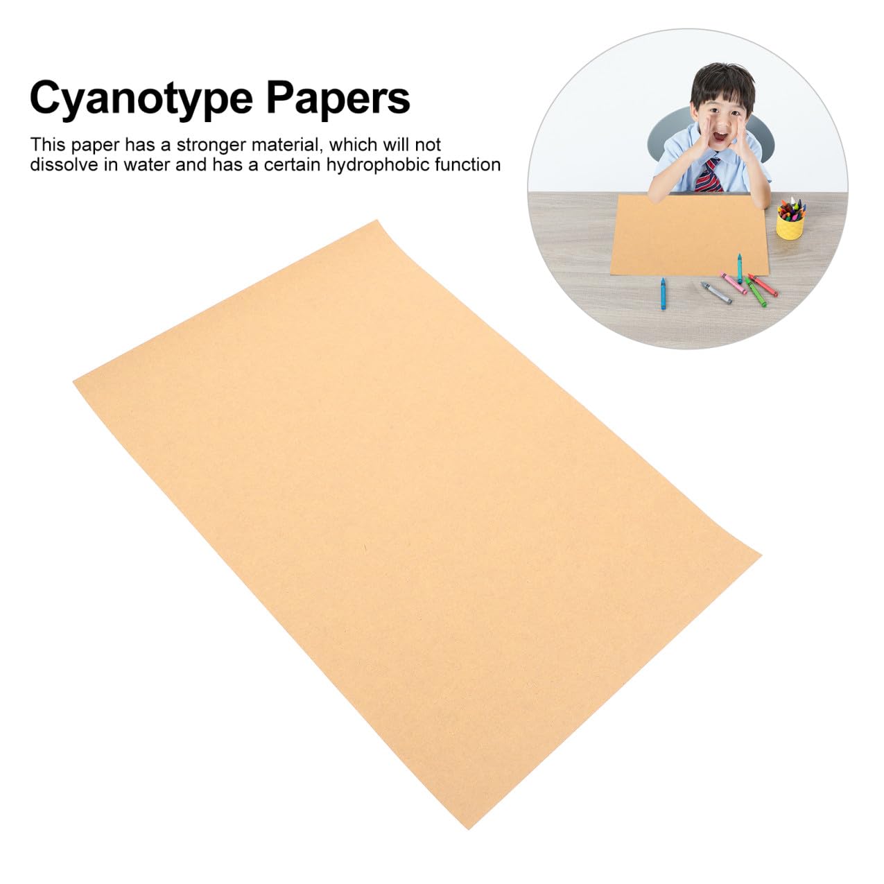 SEWACC Papier à Dessin Kraft A4 210g Carton Dessin Épais 100 Pcs pour Garçon et Filles Pratique D'art Peinture