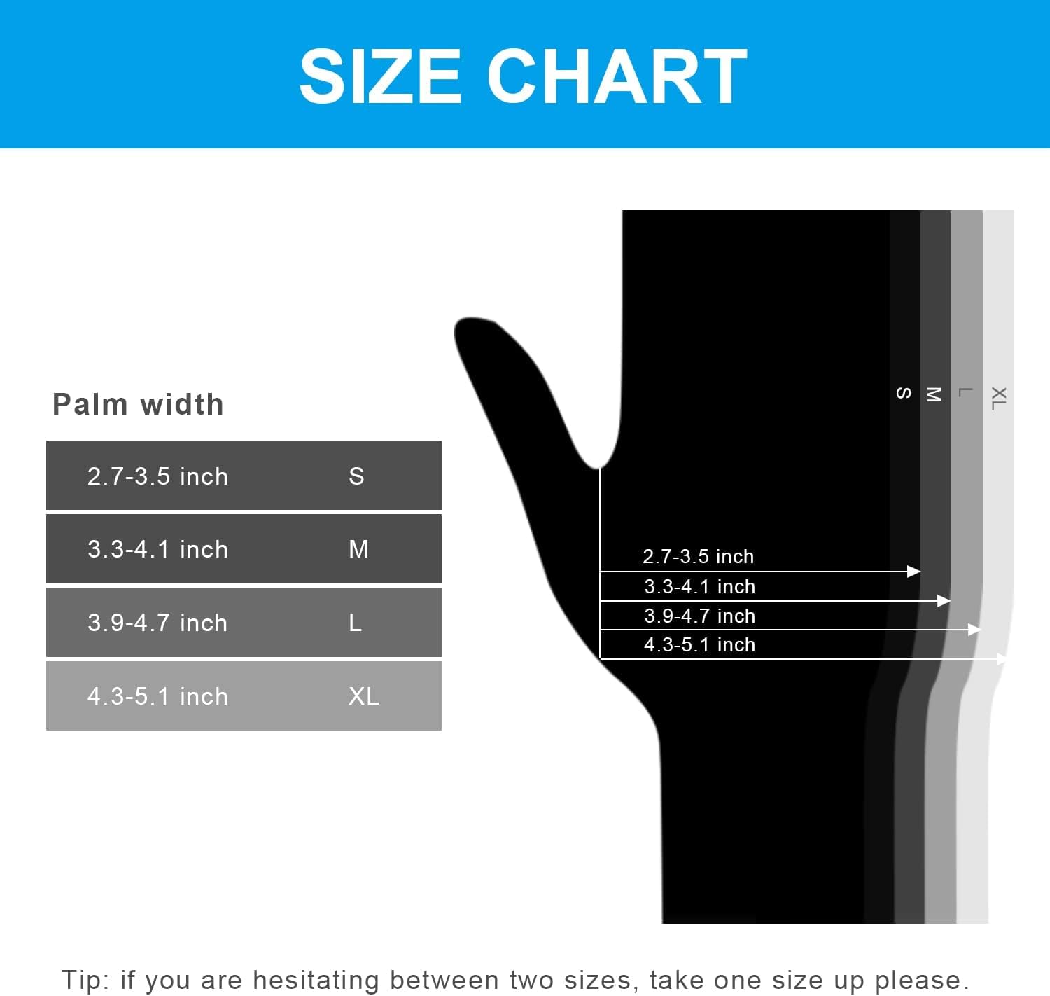 FINITEX Black Nitrile Disposable Medical Exam Gloves - 100/1000 PCS 6.3mil Powder-Free Latex-Free Food Gloves - Image 9