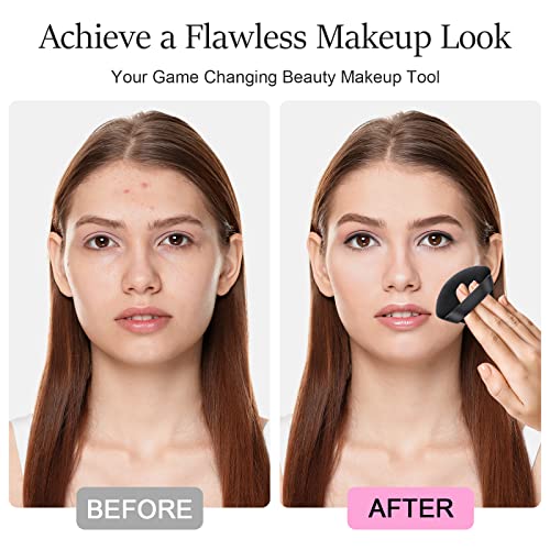 15 Pcs Powder Puff Velour Triangle Powder Puffs For Face Powder Washable Reusable Soft Wet And Dry Makeup Puff For Loose Powder Mineral Powder Body Puff Makeup Applicator(Black) #TOP3