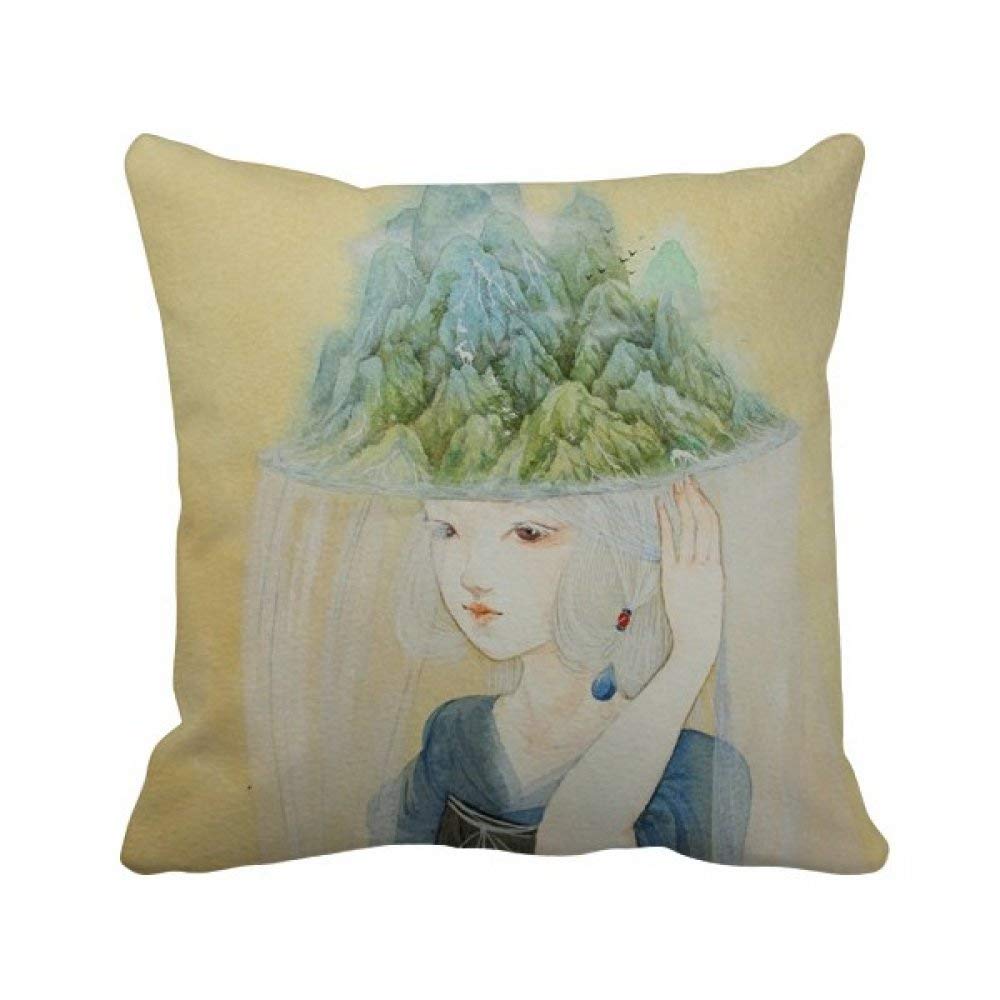 Coussin Beauté Chinoise Antique polyester pour raviver un canapé terne