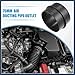 INFINAUTO Car Air Ducting Connector Straight Air Heater Duct Joiner Connector Pipe 2.95'' 75mm OD Black Stylish Design