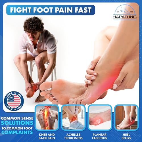 Image of HAPAD Heel Lifts for Women & Men, 1 /2 inch Height, 2 inch Width (Pack of 1) - Supportive, Breathable Shoe Heel Inserts, Pads - Shoe Lifts for Uneven Legs, Length Discrepancy, Achilles Tendonitis, Heel Pain