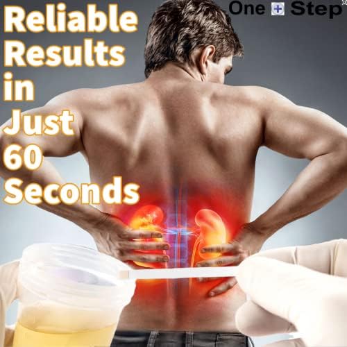 One Step: 5 x Kidney Function Test Strips, Creatinine, Protein and Specific Gravity Urine Kits