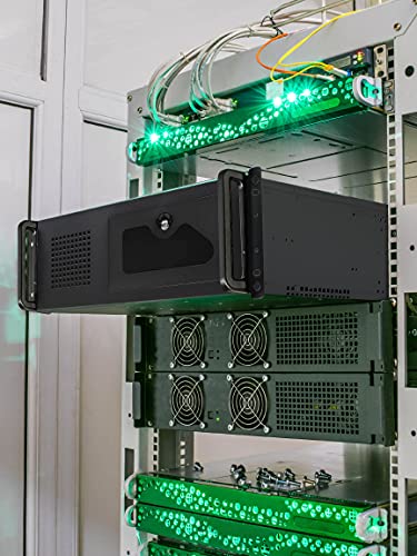 Image of Rosewill 4U Server Chassis Rackmount Case | 7 x 3.5 Bays, 2 x 5.25 Devices| ATX, CEB Compatible | 1 x 120mm PWM Fan, 2 x 80mm PWM Fans | 2 x USB 3.0 | Front Panel Lock and Key | - RSV-R4100U