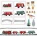 Electric Train Set for Boys Girls, Christmas Train Set with Real Smoke, Sounds & Lights, Classic Toy Train with Steam Locomotive Engine, 3 Train Cars and 10 Tracks