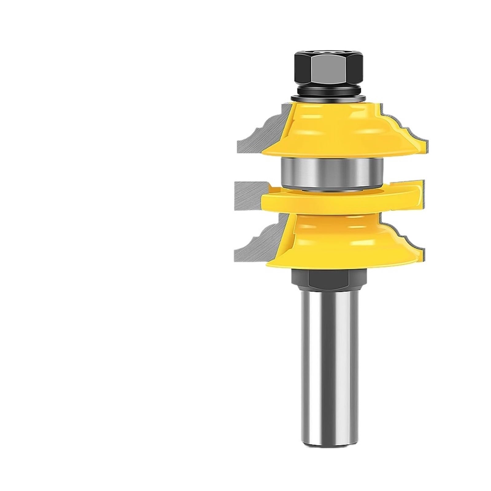 Epaknhgd 12.7X34mm 1Pc 1/2In 12Mm Shank Door Mortise And Joint Router Bit Frame And Cutter Woodworking Tools(12.7X34mm)