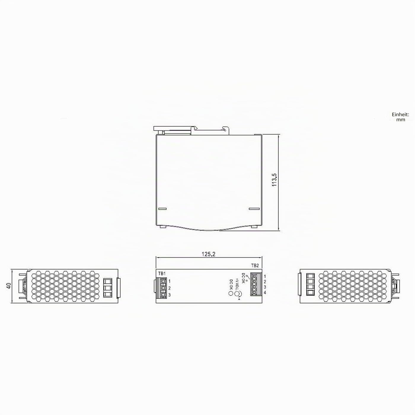 MeanWell SDR-120-24 120W 24V 5A Hutschienen Netzteil DIN-RAIL