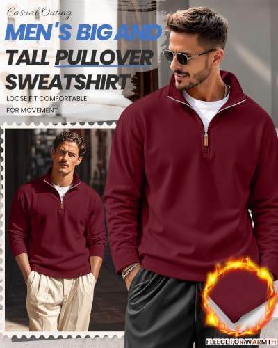 Stay Warm and Stylish with the Best Men's Quarter Zip Thermal Sweatershirts - Image 3