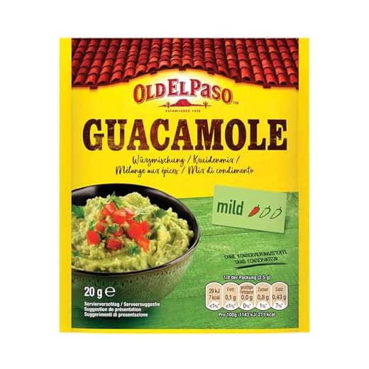 Old El Paso Sazonador para Guacamole, 20g
