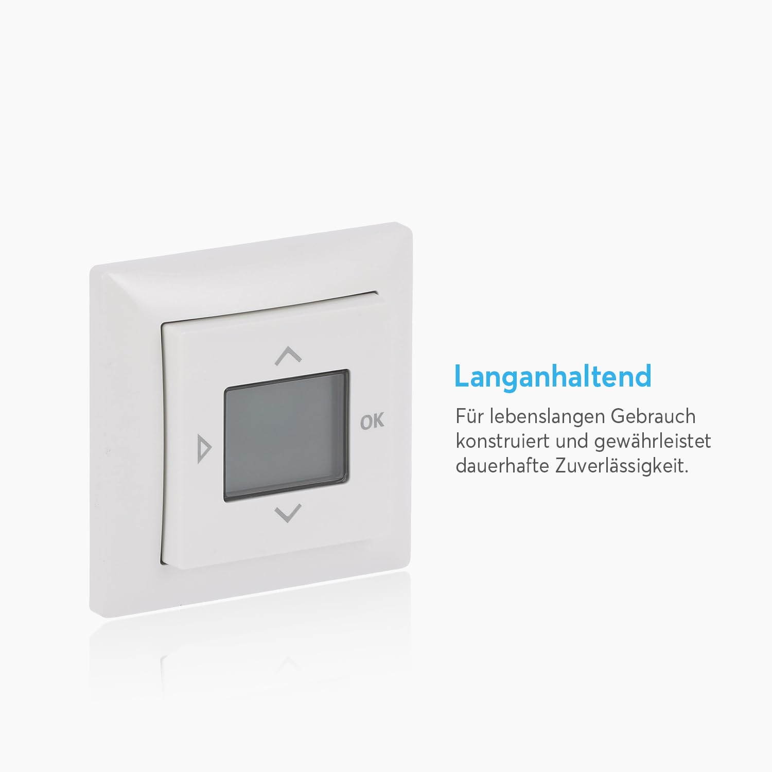 Busch-Jaeger 1098 UJ-914 Komplettset Raumtemperaturregler-Timer Abdeckrahmen 1-fach Timer-Zentralscheibe Alpinweiß Balance SI 2CKA001032A0522