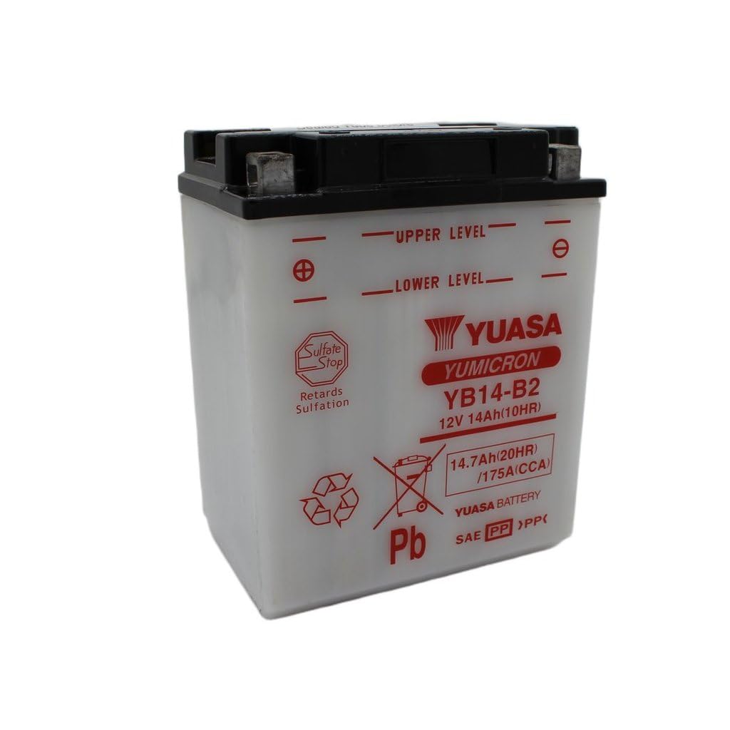 Yuasa batteria yuasa yb14-b2 batteria moto convenzionale 12 v capacità affidabile resistente vibrazioni