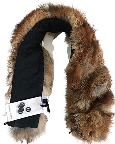 Men Collar Fur fox for coat parka hood 72 cm