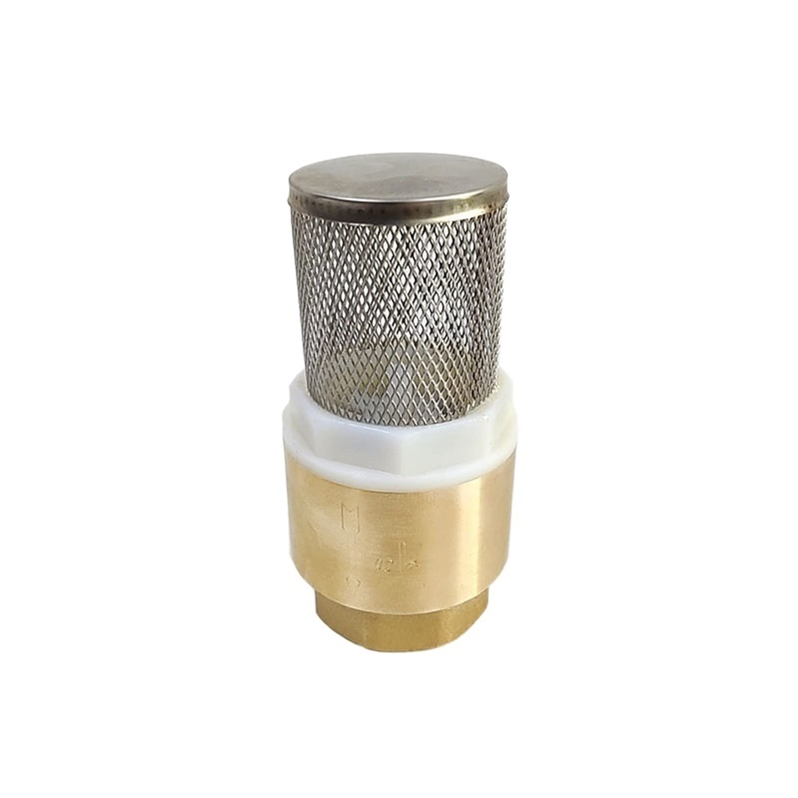 Pionowy zawór zwrotny z mosiądzu — 1/2”, 3/4”, 1” Gwintowany dolny zawór pompy wodnej z filtrem zapobiegającym przepływowi zwrotnemu(0.75In)