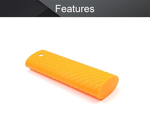 Miniatura 3 de MroMax Soporte de silicona para mango caliente de 6.1 pulgadas, mango antideslizante resistente al calor, para ollas de hierro fundido, woks,