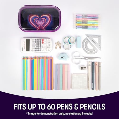 Trousse à crayons en cœur ZIPIT le cadeau idéal pour la rentrée des classes - 6