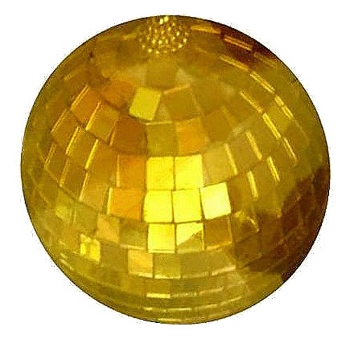 Bola espejada dorada de 4 pulgadas para colgar en techo, Novelties company miniatura 1