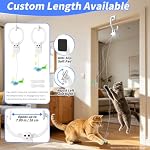 Interactive Cat Toys for Indoor Cats, Door-Hanging Automatic Flying Bird Feather Toy, USB Rechargeable Smart Cat Toy, Safe for Chase and Exercise, Relieves Bored for Kittens and Adult Cats - Image 3