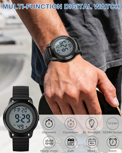 Image of Juboos Mens Digital Watch 1.5'' Dial Sports Waterproof