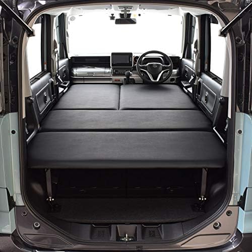 Amazon Co Jp スペーシアmk53s専用 ベッドキット ブラックレザータイプ クッション材mm スペーシア ギア スペーシア カスタム スペーシア 車中泊 車 バイク