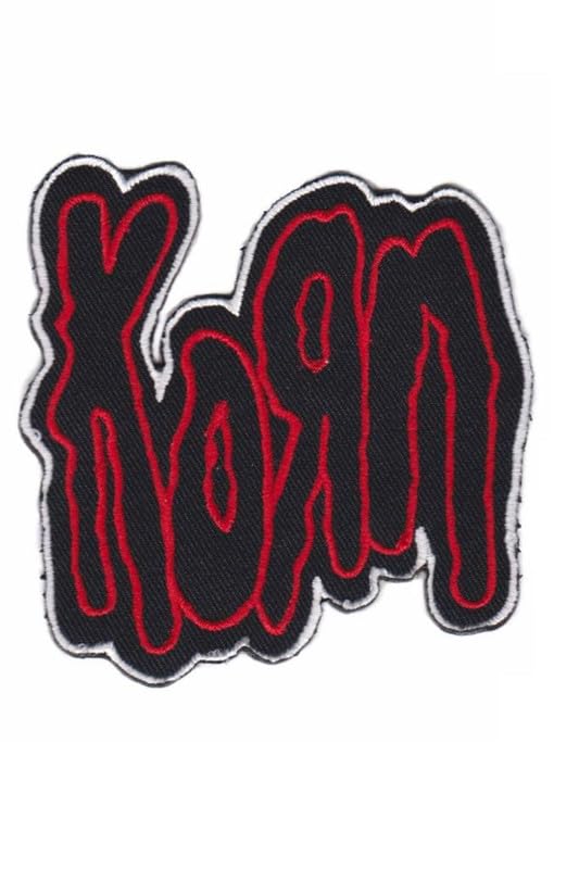 Red Metalband Patch Badge Embroidered Iron On Applique Patch Accessory